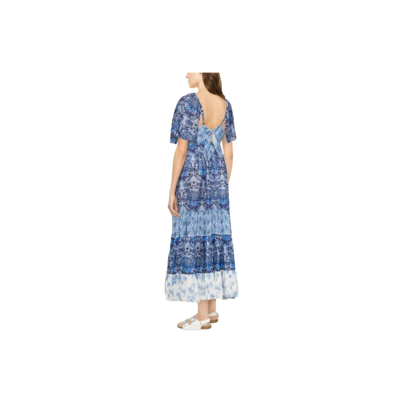 Sandro Short Sleeved Dresses Women's Blue-2