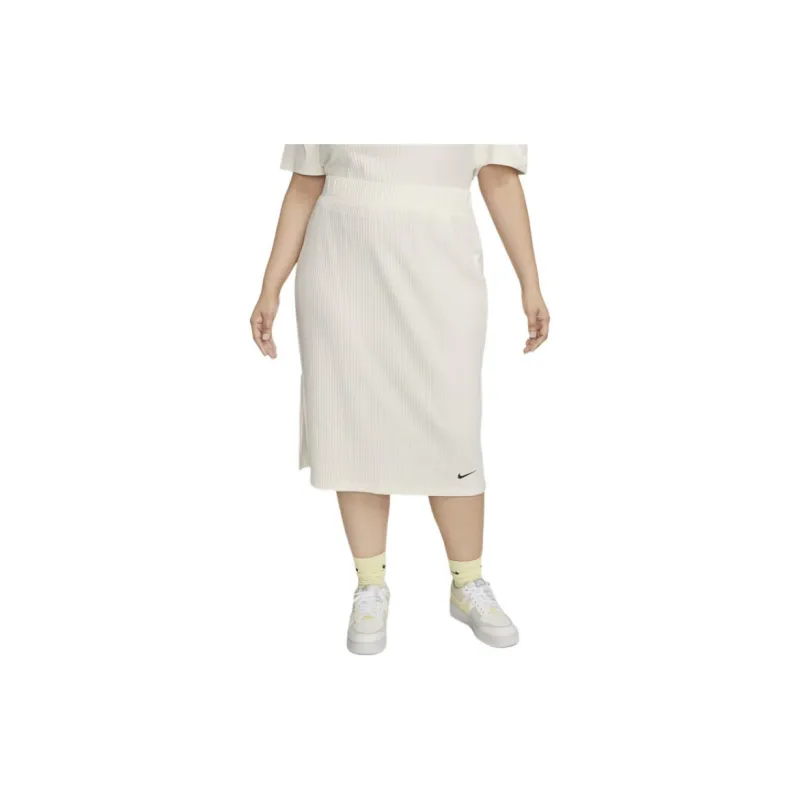 Nike Sportswear Chill Rib Women's Slim Midi Skirt Plus Size-4