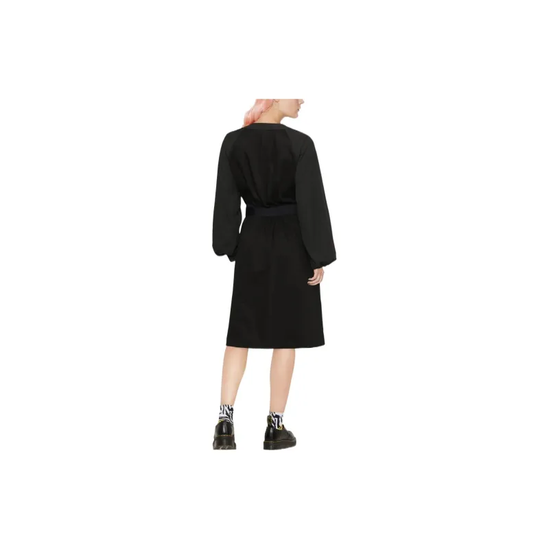 Moncler SS22 Long Sleeved Dresses Women's Black-2