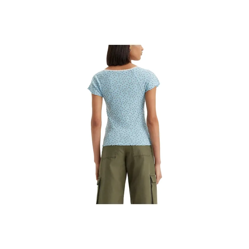 Levis T-Shirts Women's Blue-3