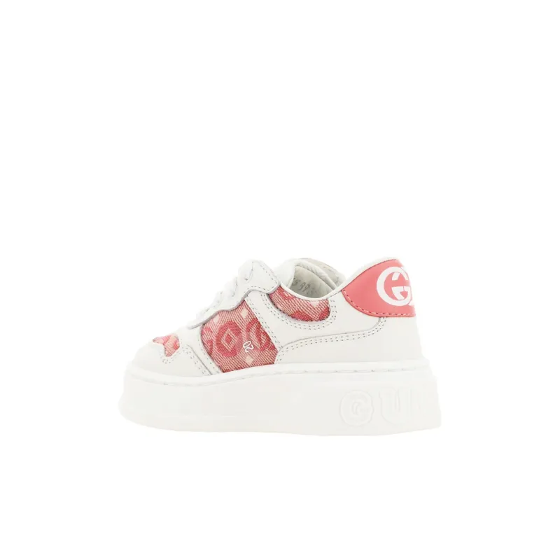 GUCCI Kids Interlocking G Leather Platform Sneakers-2