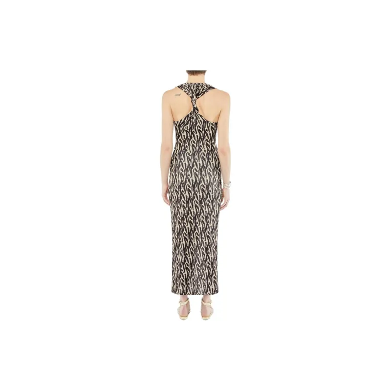 NANUSHKA Twist front Printed Sarong Skirt-2