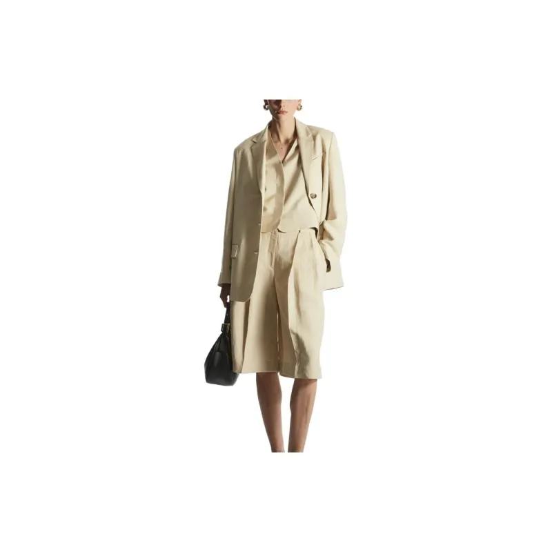 COS Casual Shorts Women's Light Beige-3