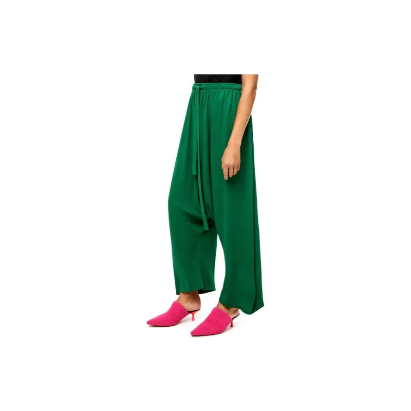 LOEWE Balloon Trousers 'Forest Green'-3