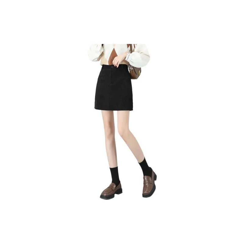 TERRE BLEUE Casual Short Skirts Women's Black-1