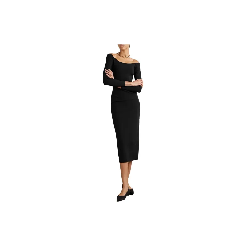 THE ROW Long-Sleeved Dresses Women's Black-2