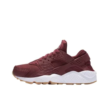 Nike Huarache Run SE Anti Slip Wear Resistant Low Top Casual Running Shoes Women's Red