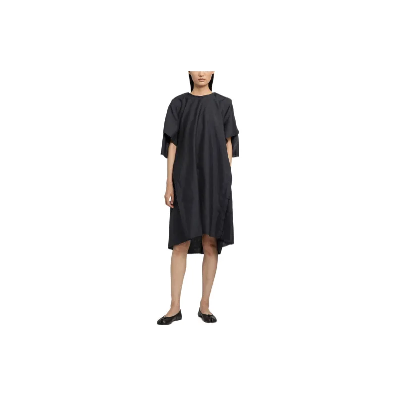 Maison Margiela Crewneck Frayed Edge Dress-3