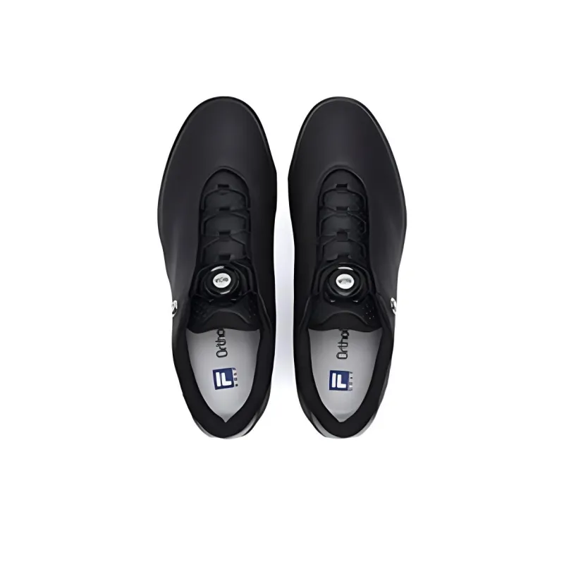FILA ICONA Anti Slip Wear Resistant Low Top Skateboard Shoes Men's Black-2