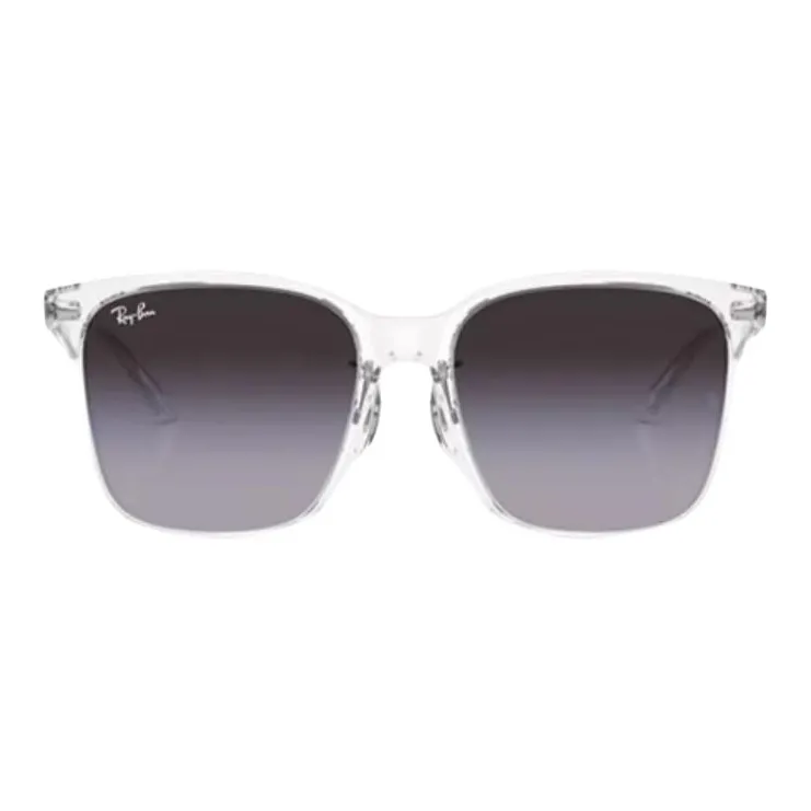 RayBan Plate Frame Square Sunglasses Unisex Transparent-1