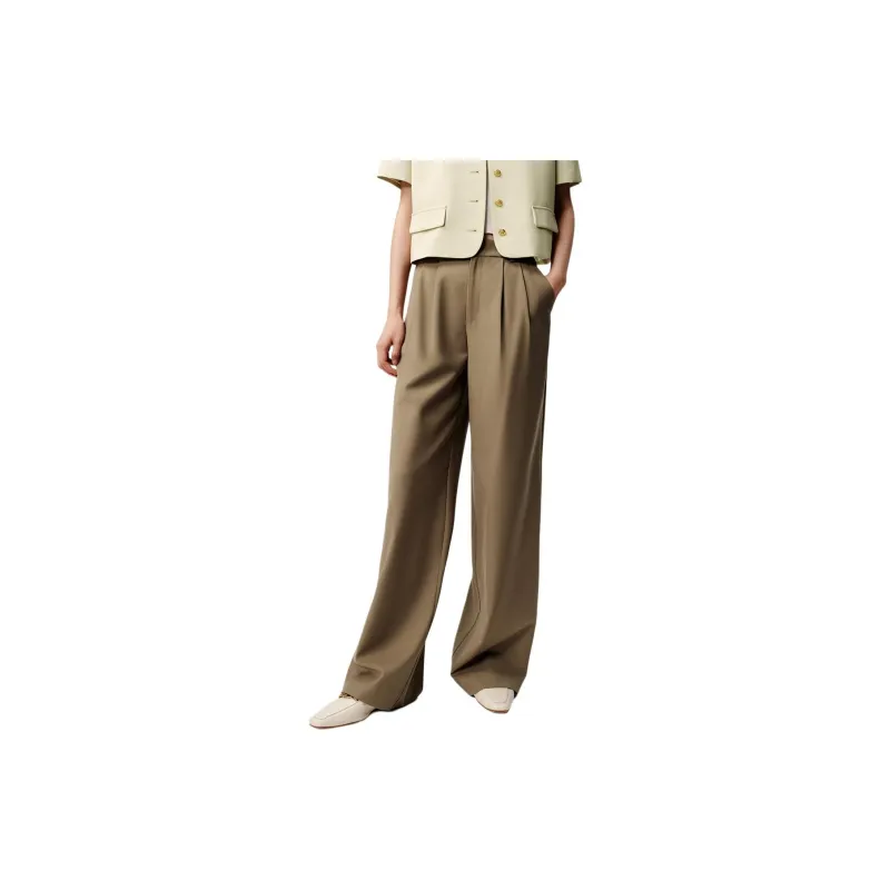 Hopeshow Casual Pants Women's Olive Green-1