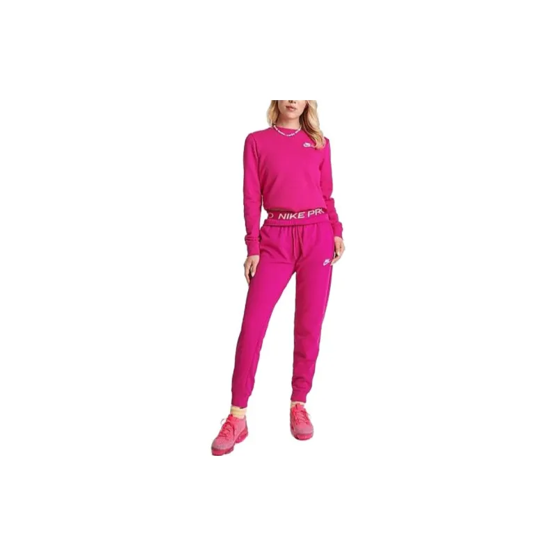 Nike SPORTSWEAR CLUB FLEECE Sweatshirt Women's Rose Red-2