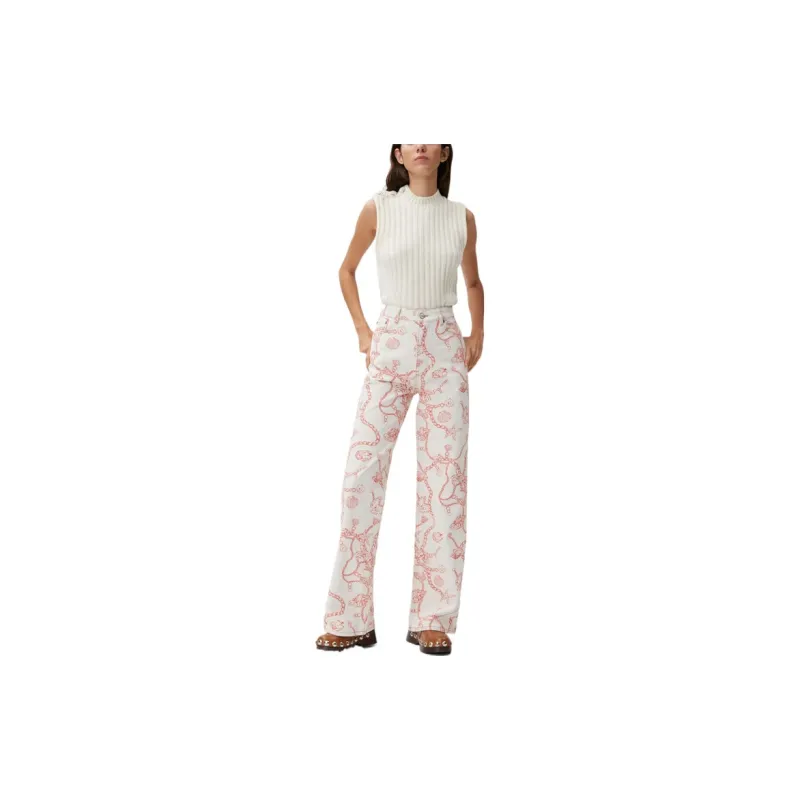GANNI Jeans Women's White-2