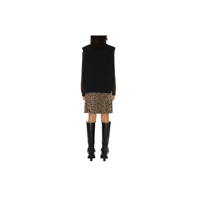 Burberry Zip up Cashmere Cape-2