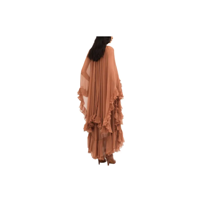 Chloé Mock-Neck Ruffled Maxi Dress-2