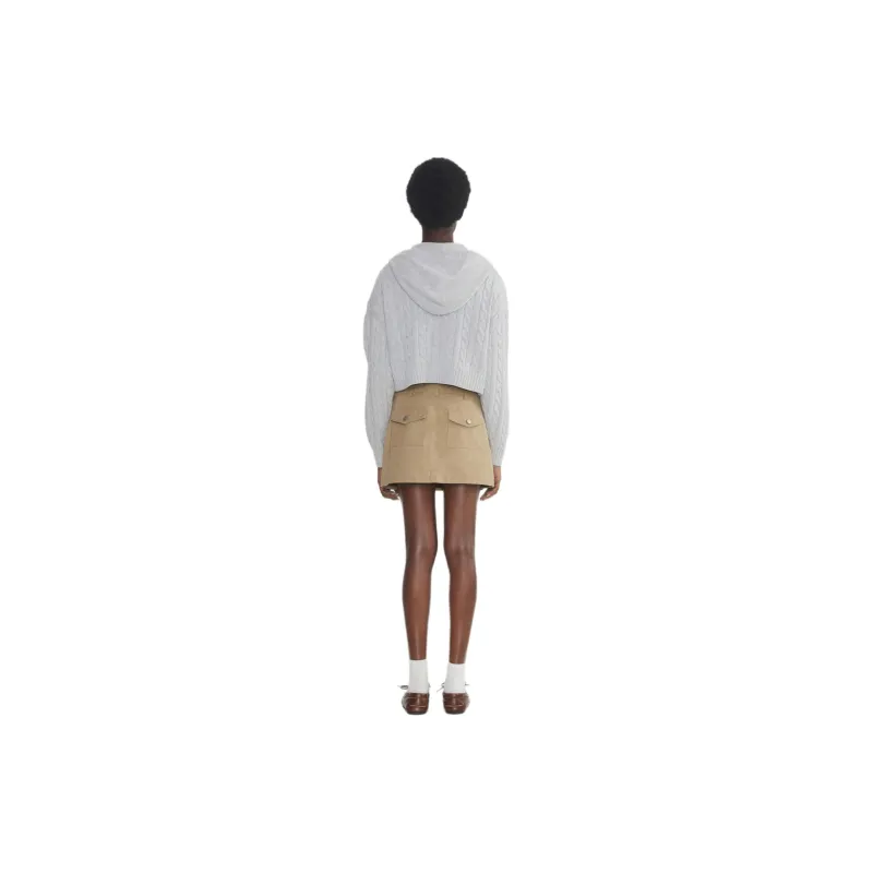 ARITZIA FW24 Sunday Best Kaya Skirt Cargo Short Skirts Women's Tan Khaki/Tawny-3