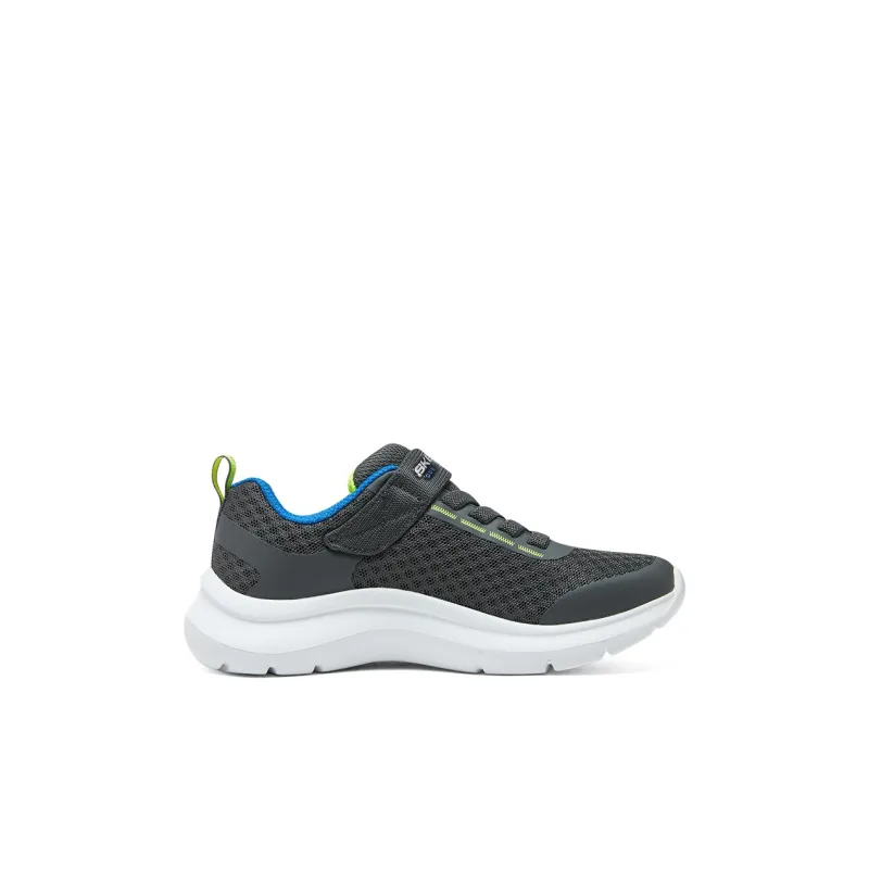 Skechers Go Run 400 Anti-Slip Wear-Resistant Kids Lifestyle Shoes Charcoal Gray Kids'-1