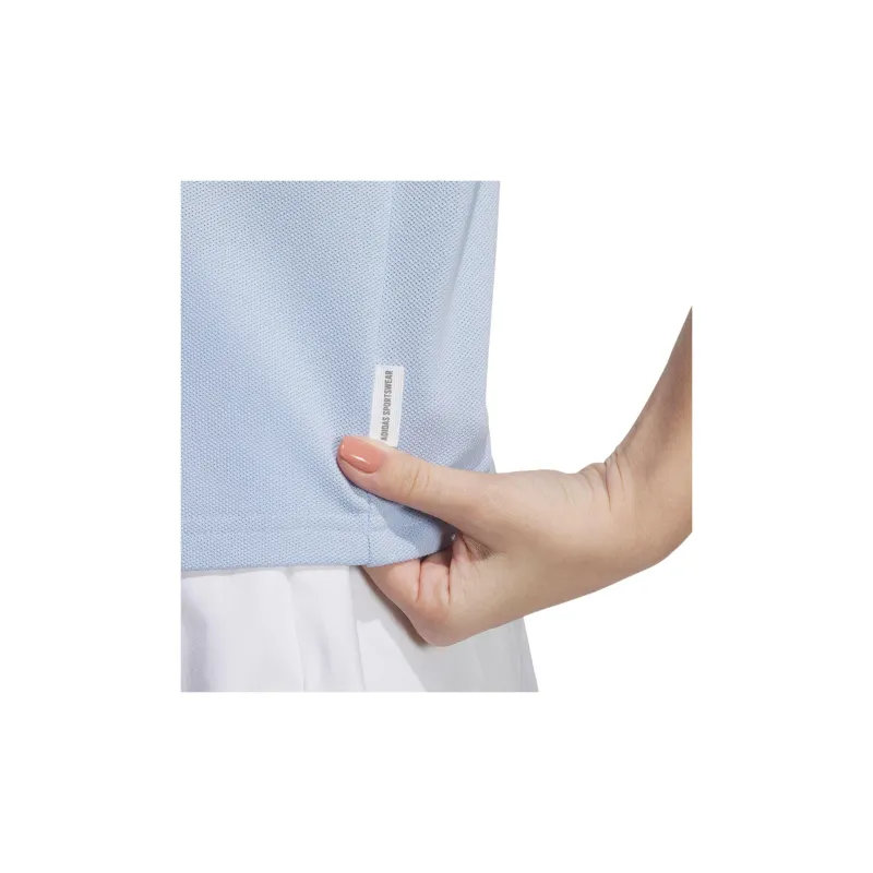 Adidas Polo Shirts Women's Light Pink Blue-4