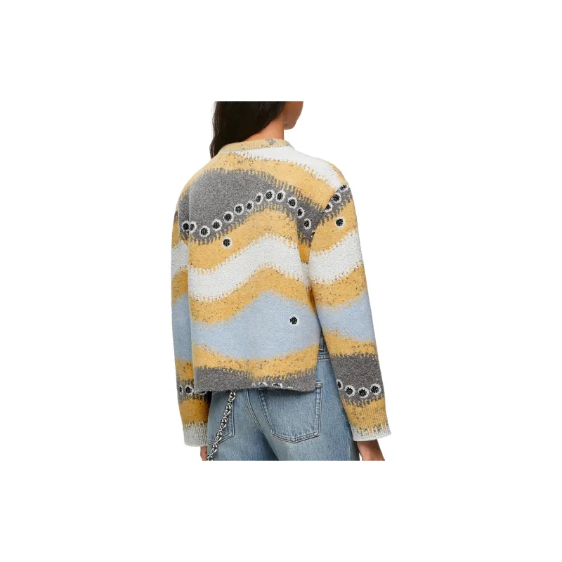 LOEWE Pattern Jacquard Crewneck Jumper-3