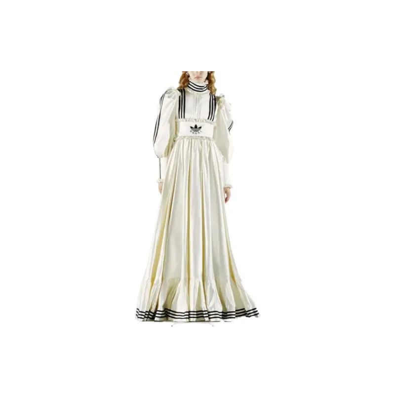 GUCCI x Adidas GUCCI X ADIDAS Collaboration FW22 Long Sleeved Dresses Women's White-1