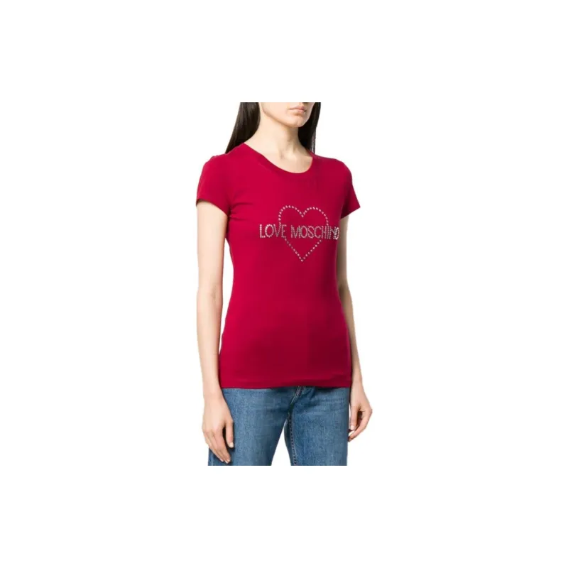 LOVE MOSCHINO T Shirts Women's Red-3