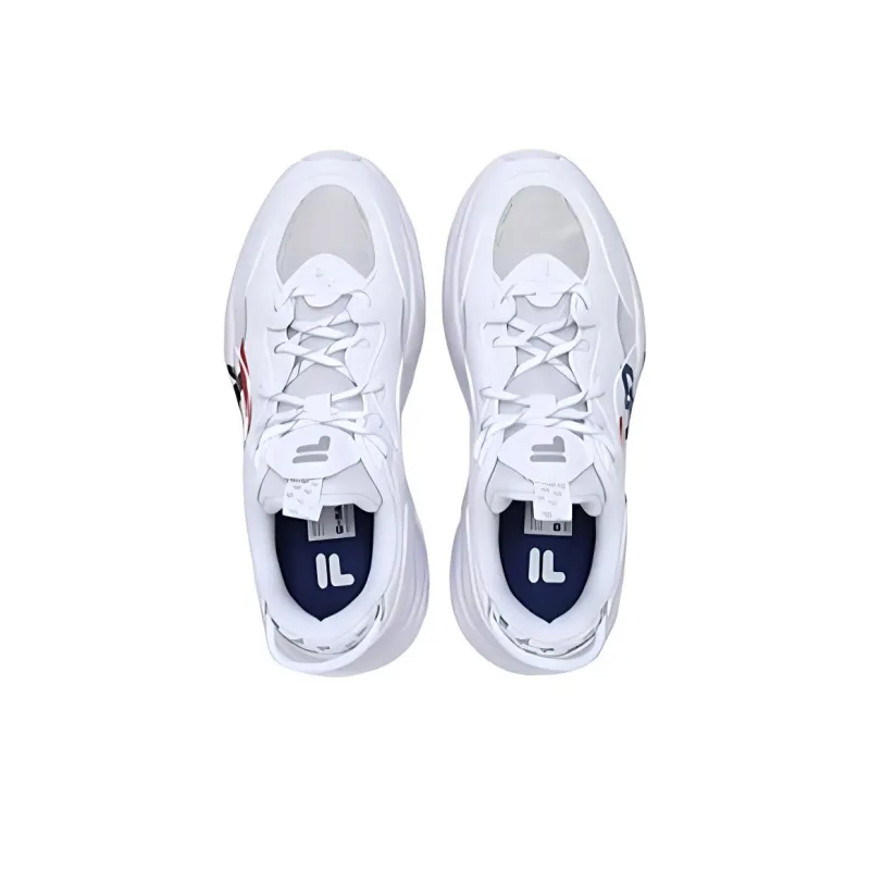 FILA FUSION BUBBLE Cushioning Anti Slip Wear Resistant Breathability Low Top Casual Shoes Women's White-3