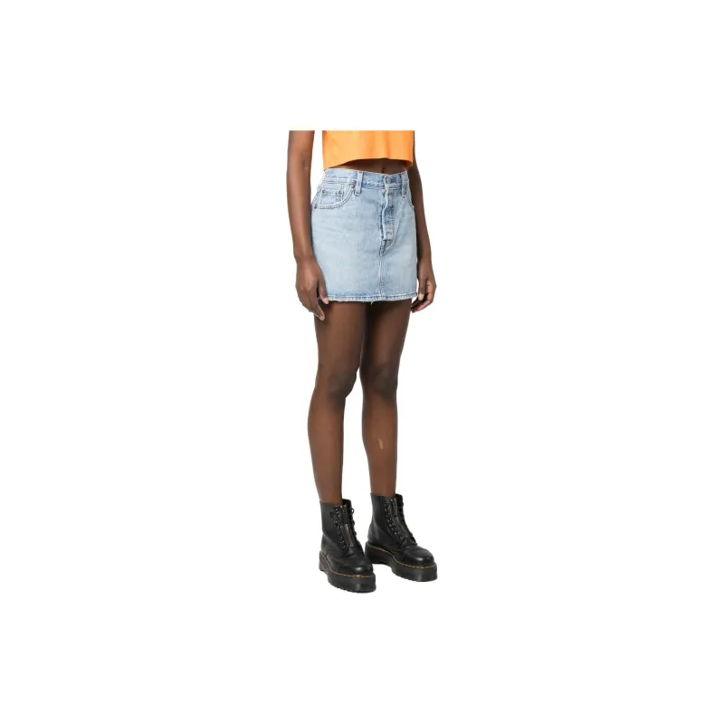 Levis Mid rise Denim Skirt-3