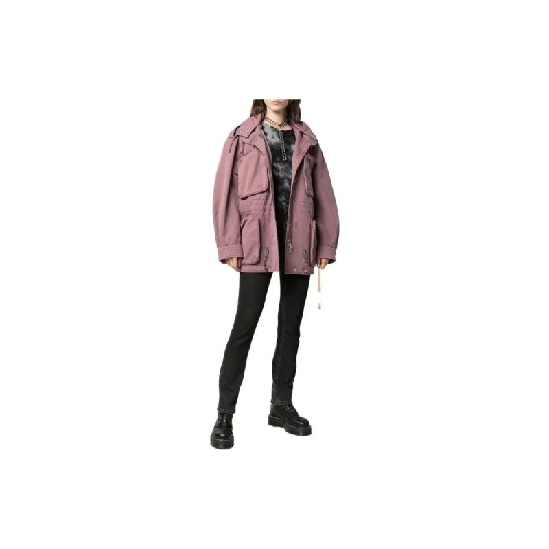 DIESEL Jackets Women's Pink Purple-1