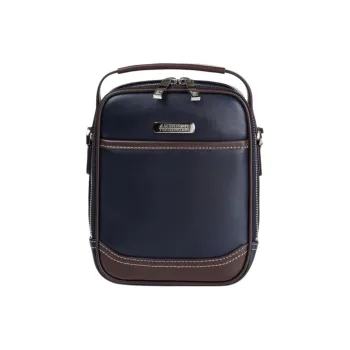 AMERICAN TOURISTER Leather Crossbody Bag Mini Unisex Marine Blue