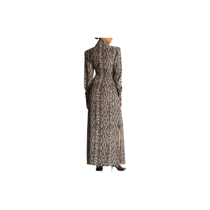 BALMAIN Printed Maxi Shirt Dress-2