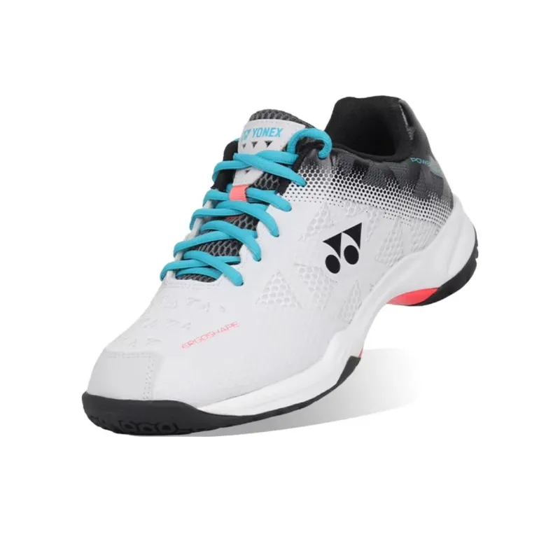 YONEX Anti Slip Wear Resistant Breathable Coverage Low Top Badminton Shoes Men's White-2