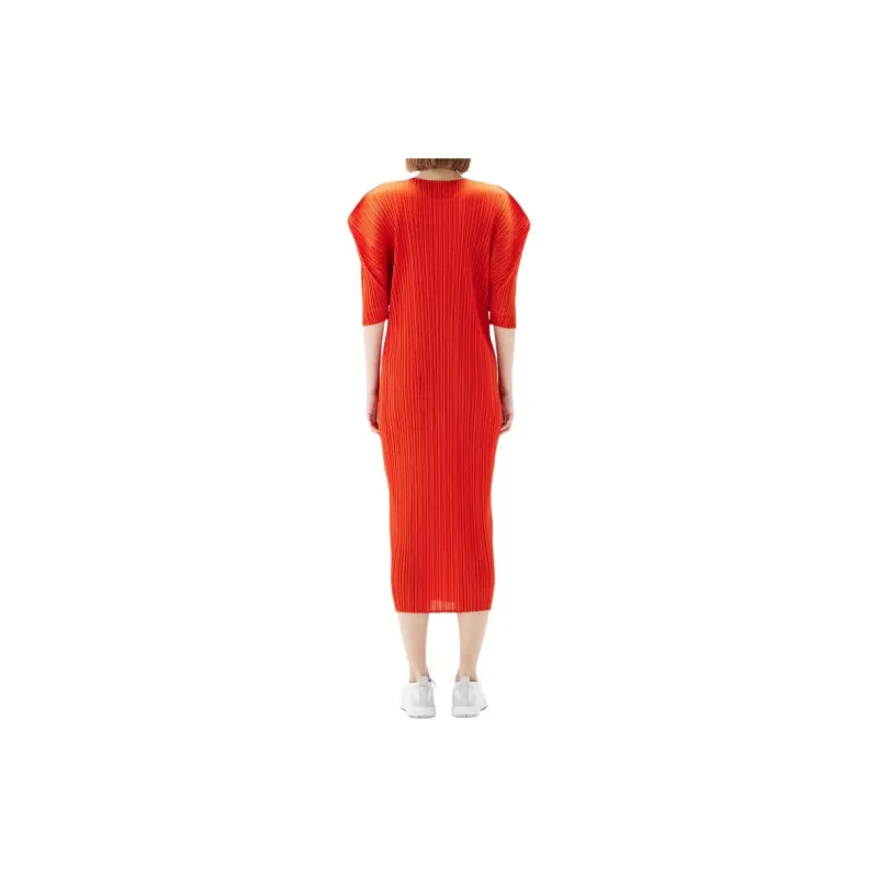 PLEATS PLEASE ISSEY MIYAKE Monthly Colors July Midi Dress-1