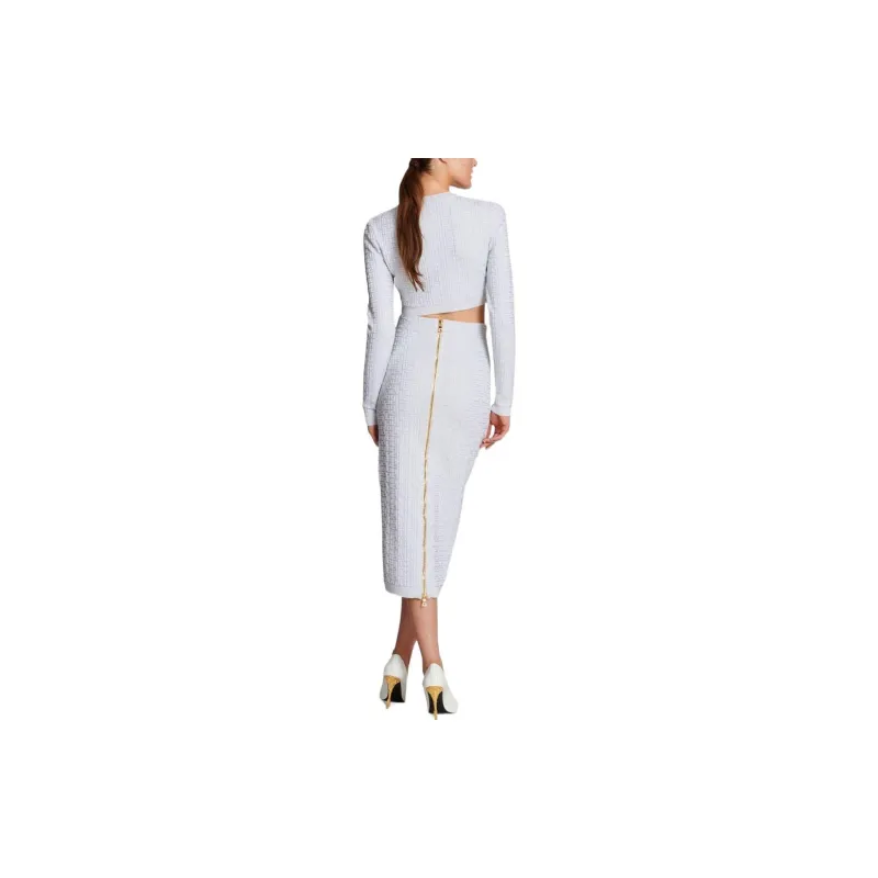 BALMAIN SS22 Sweater Women's Gray-2