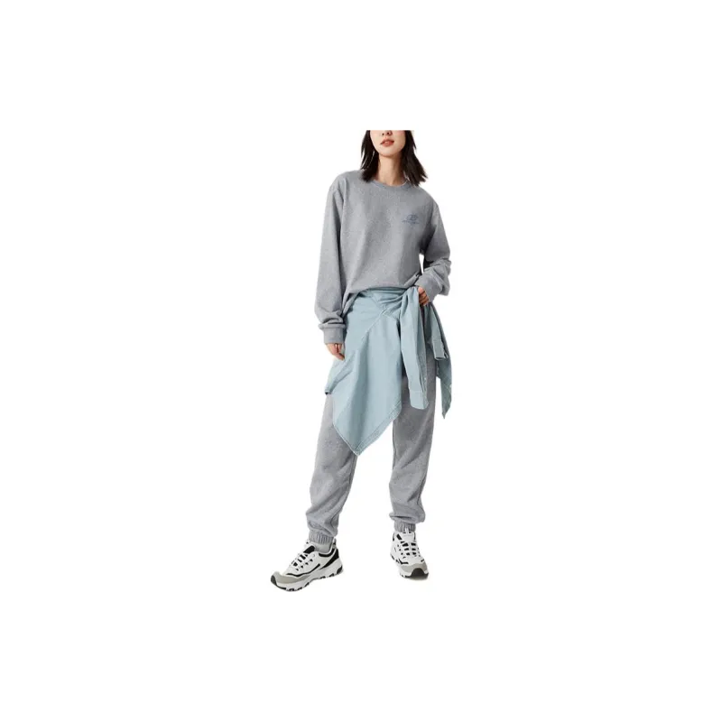 Skechers Knitted Sweatpants Women's Medium Heather Gray/004F-2
