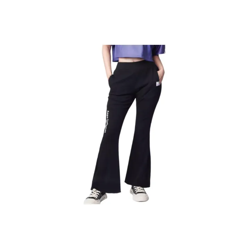 Aape Ribbed knit Flared Trousers-3