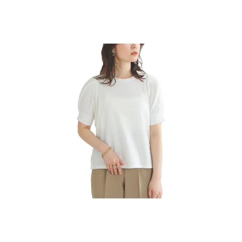 Beams Crop Tops Women's White-3