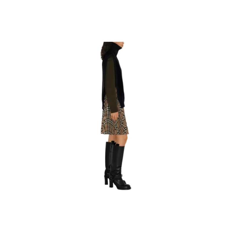 Burberry Zip up Cashmere Cape-3