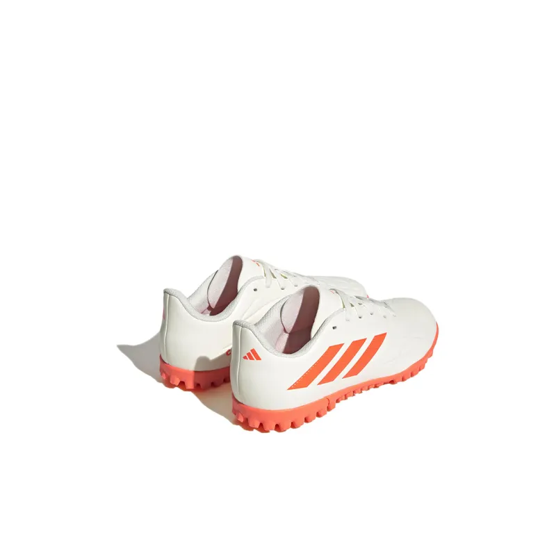 Adidas Copa Pure.4 Anti Slip Wear Resistant Low Top Kids' Soccer Shoes White Orange Kids'-3