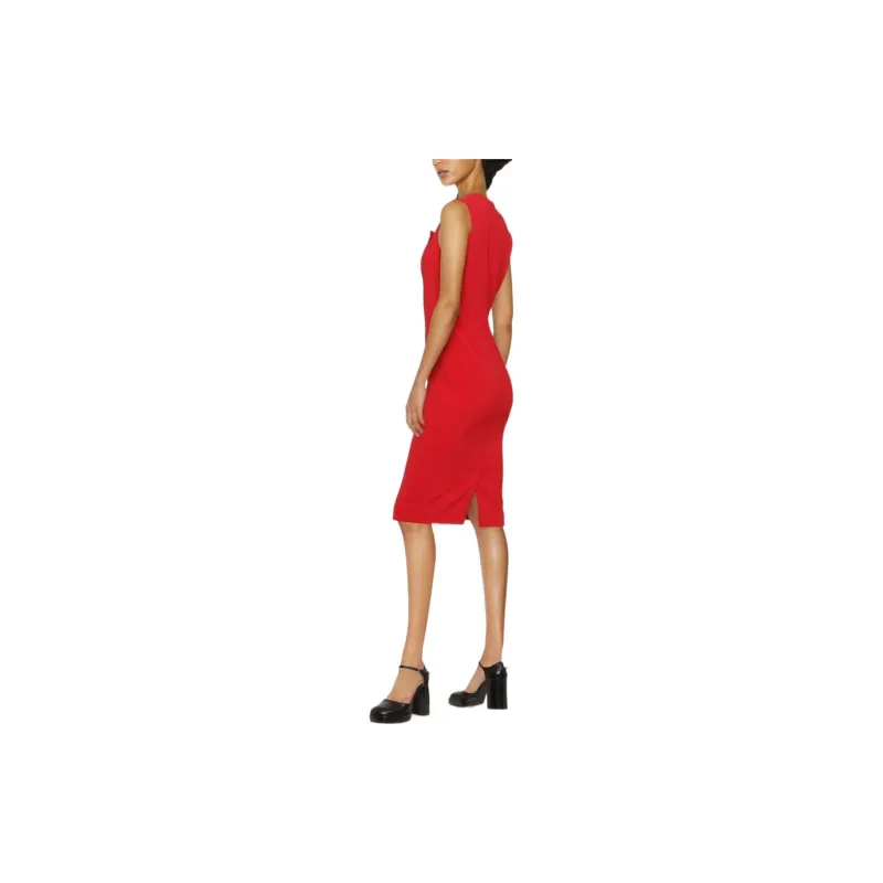 MOSCHINO Sleeveless Dresses Women's Red-3