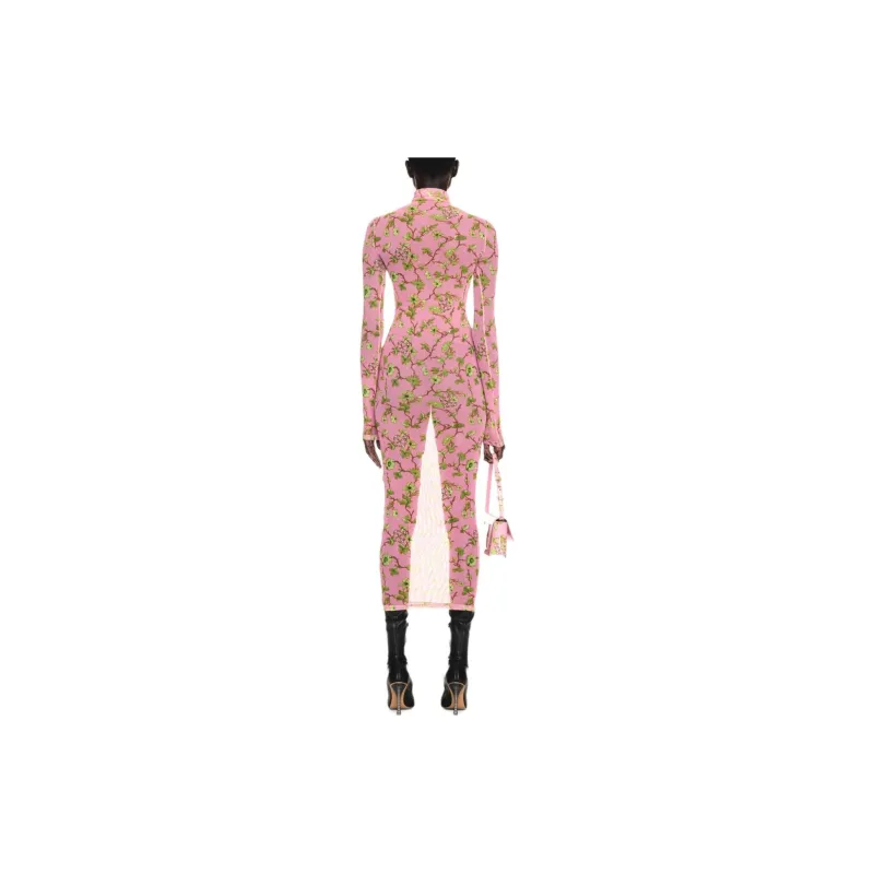 OFF WHITE Ramage Tulle Maxi Dress-2