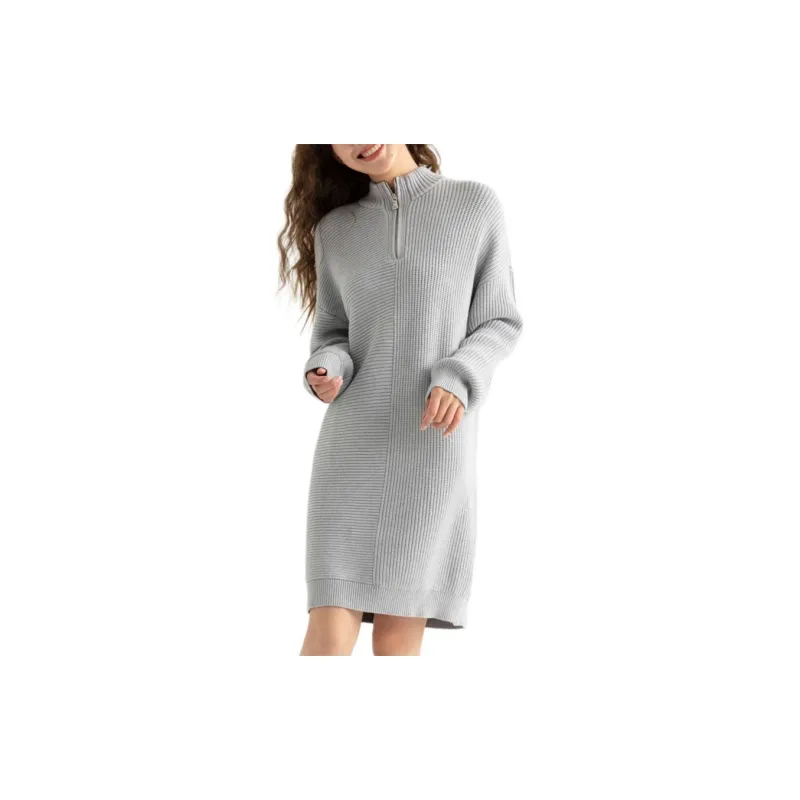 GUESS Long-Sleeved Dresses Women's Medium Gray-1