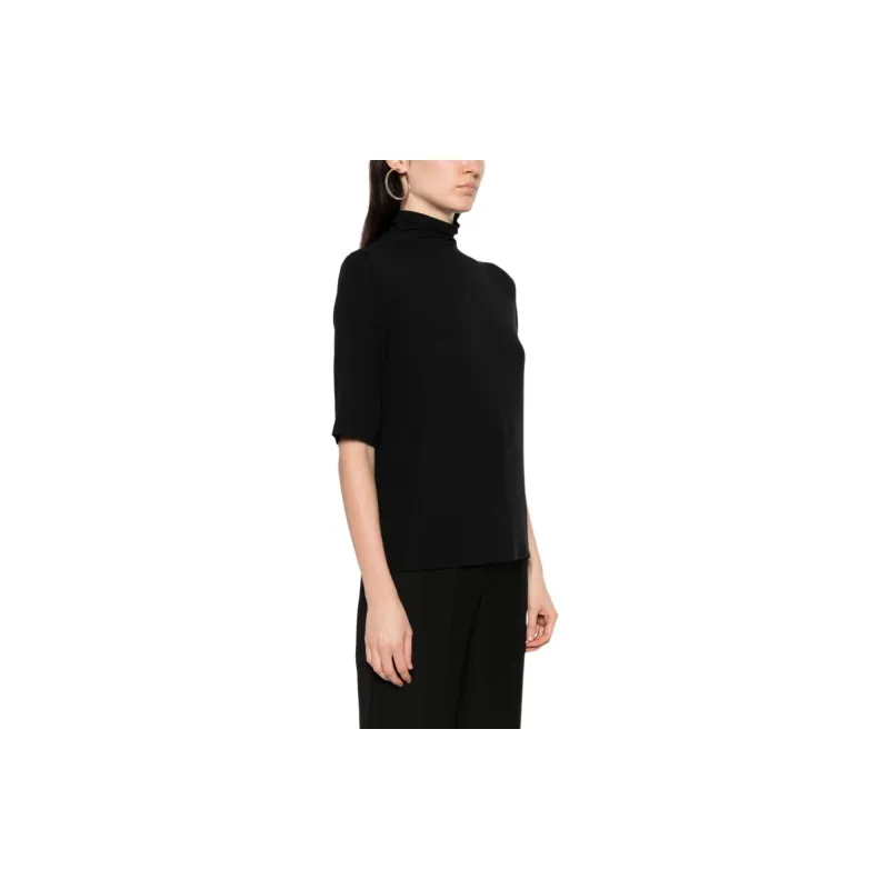 VINCE Elbow Sleeve Roll neck Top-2