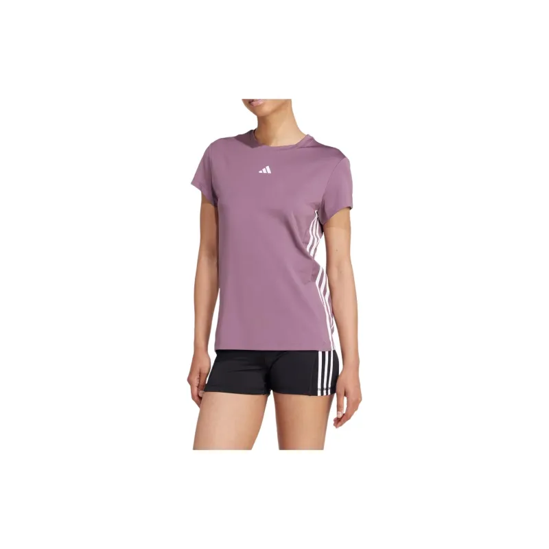Adidas Women's Hyperglam T Shirt Shadow Fig/White-1
