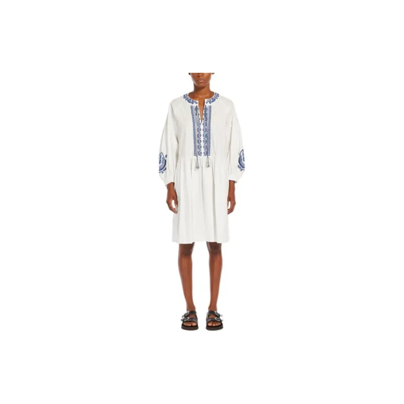 WEEKEND MaxMara Drawstring Long-Sleeved Mini Dress-2