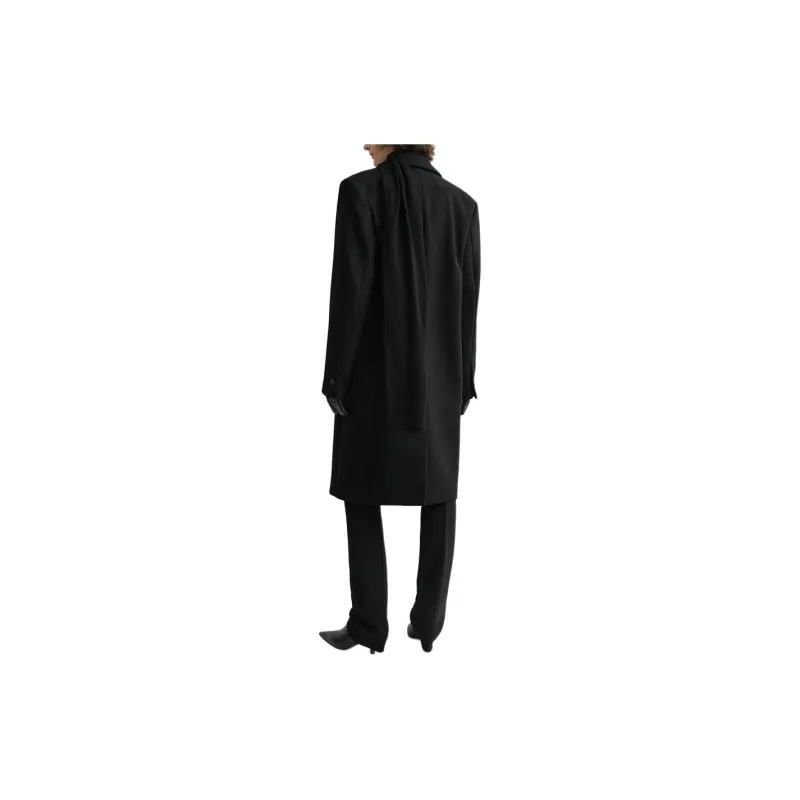 TOTEME Broad Double Breasted Midi Coat-3
