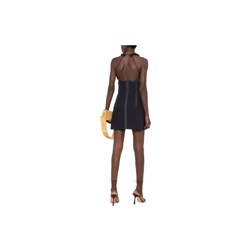 Jacquemus Sleeveless Dresses Women's Black-3