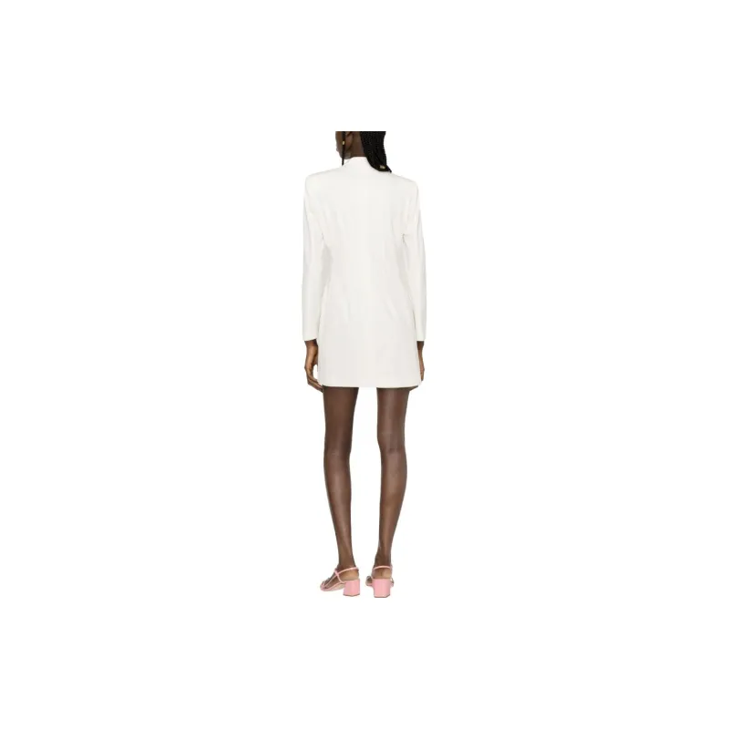 PINKO SS23 Long Sleeved Dress Women's White-3
