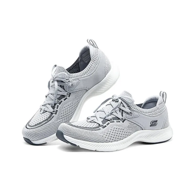 Skechers SPORT ACTIVE Cushioned Slip Resistant Low Top Casual Running Shoes Women's Gray-3