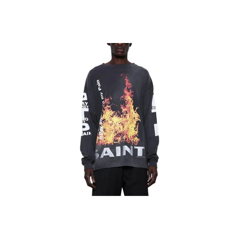SAINT Mxxxxxx X Pay Money To My Pain Sr To Ss Long-Sleeve Tee-2