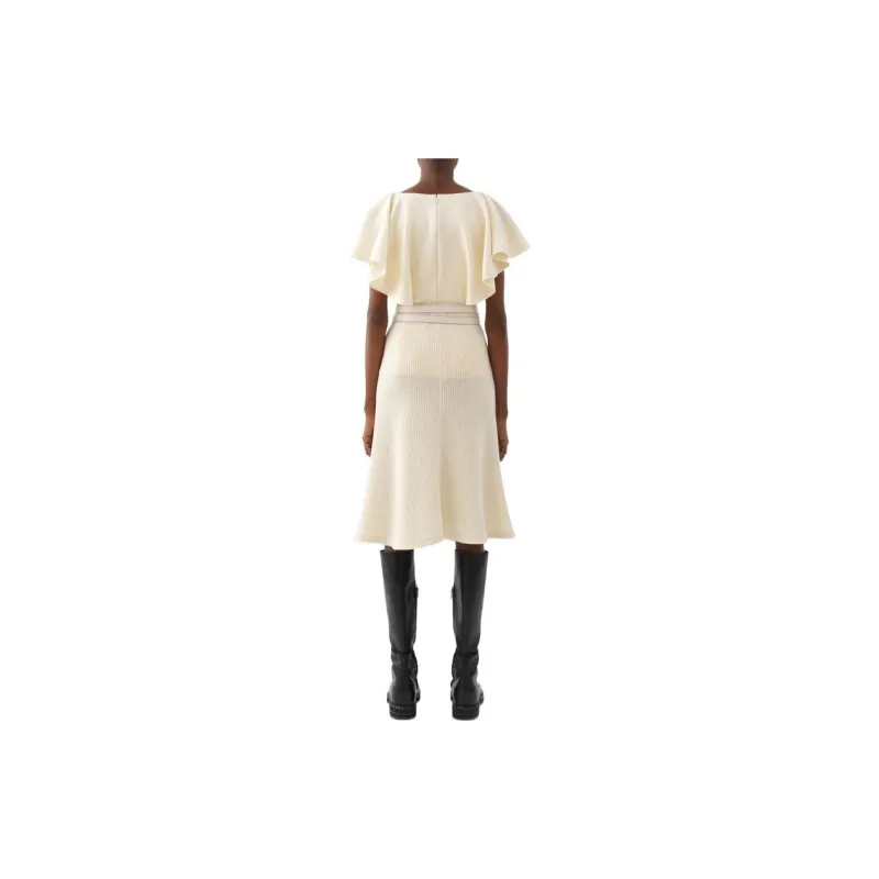Chloé Casual Long Skirts Women's Ecru-1